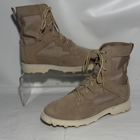 SOREL Caribou OTM WaterProof Boots Ancient Fossil & Chalk Colors Size 8 or 39
